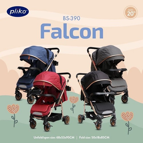 Pliko B/S 390 Baby Stroller Falcon - Kereta Dorong Bayi Dua Arah