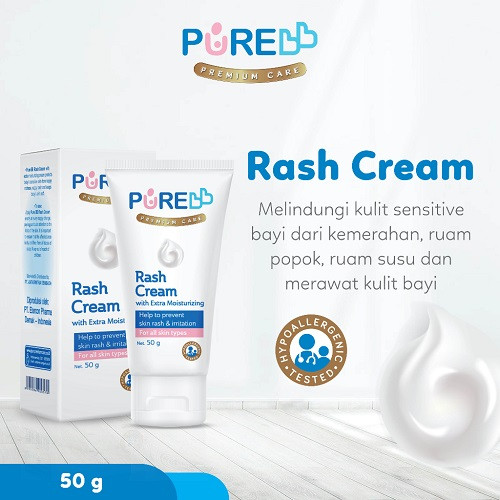 Pure Baby Rash Cream 50gr - Krim Bayi