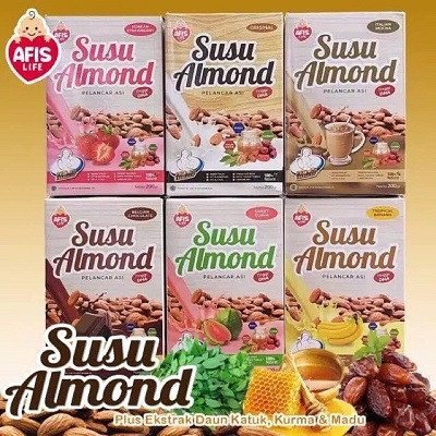 Afis Pelancar ASI Susu Almond Susu Serbuk 200gr