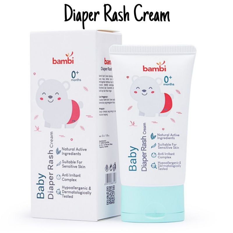 Bambi Rash Cream 50ml - Krim Ruam Popok Bayi
