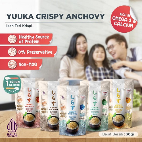 Yuuka Teri Krispi 30gr - Taburan Abon Ikan Teri