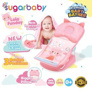 Sugar Baby Premium Baby Bather Lola Funday - Kursi Mandi Bayi